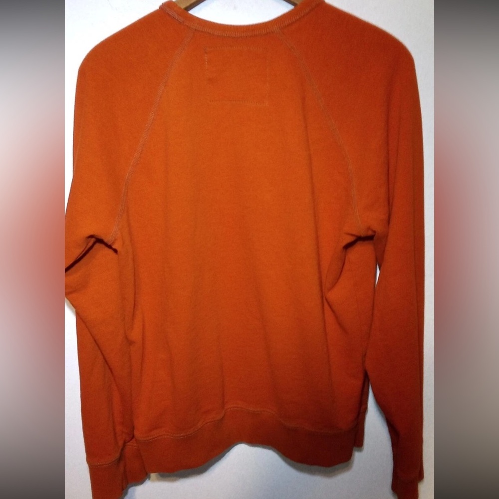 American Eagle Outfitters Men's Bold Orange Crewneck Sweater - Picture 2 of 10